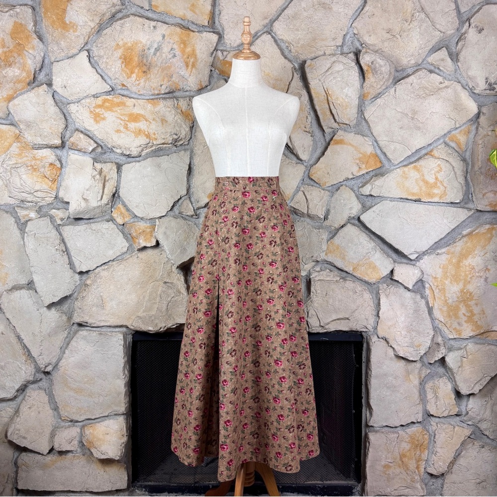 Ralph Lauren Country c. 1990 A-Line Skirt Devonwood Floral | 6